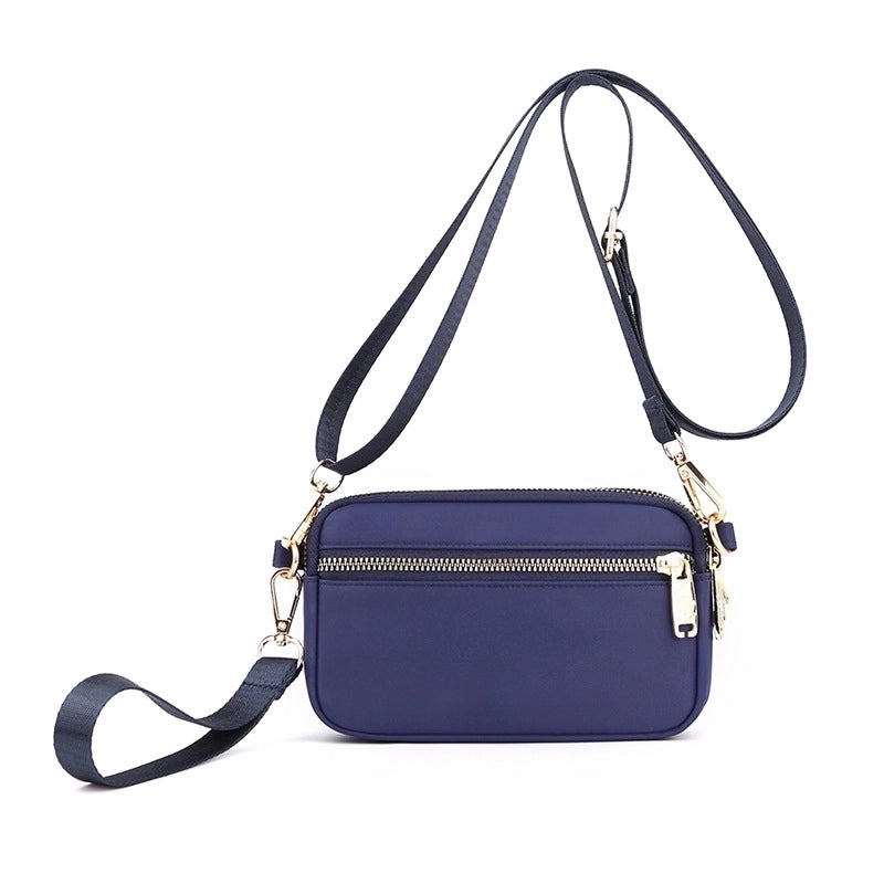 Lightweight Water-repellent Nylon Cloth Bag Casual Shoulder Crossbody Bag Mobile Phone Bag Fashionable Shopping Bag