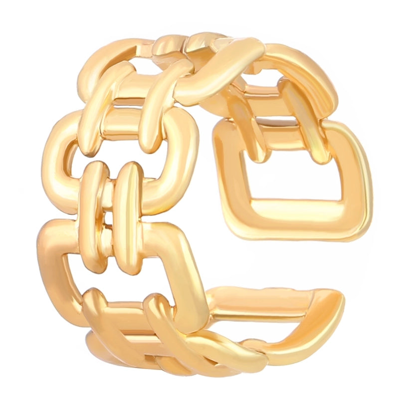 1 Piece Minimalist IG Style Geometric Plating 304 Stainless Steel Ear Cuffs