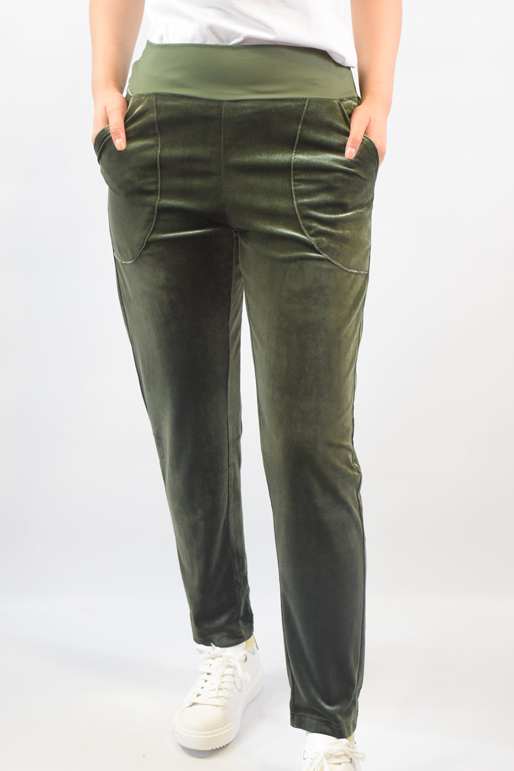 Vesta Velvet Pants - Moss - SALE