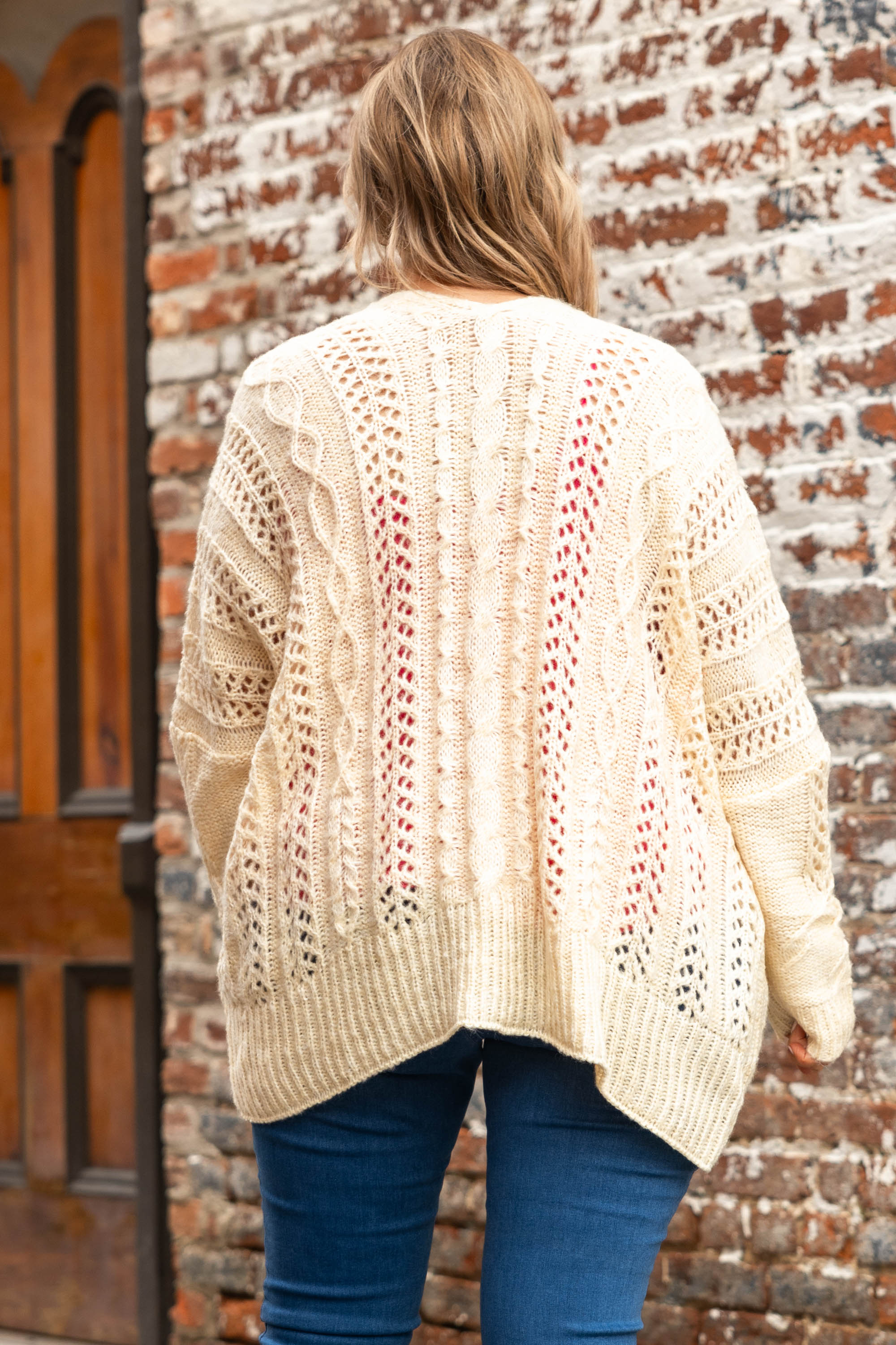 Bundled By Love Cardigan. Cream