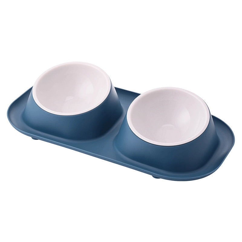 Popular Pet Bowl Double Bowl Pet Dog Basin Anti-splash Dog Bowl Cat Bowl Pet Supplies In Stock