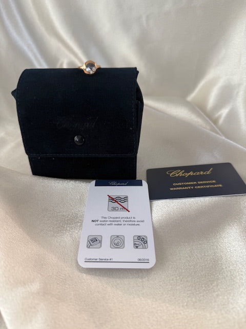 Chopard Happy Curves Diamond Ring 18k Rose Gold 829562-5009 Size 6.5 53