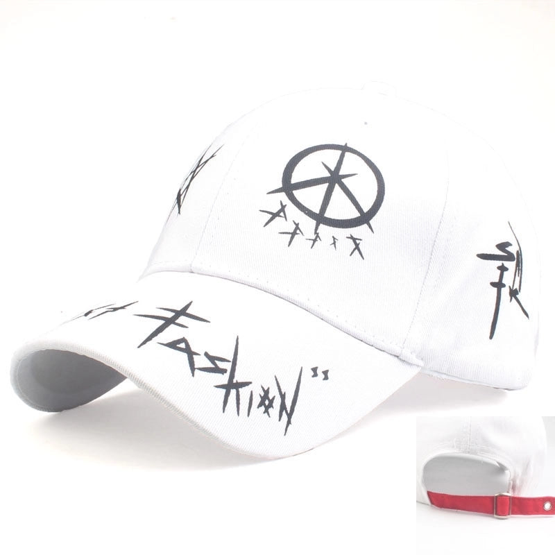 Unisex Fashion Star Printing Curved Eaves Baseball Cap