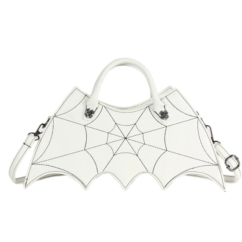 Halloween Women'S Medium Pu Leather Bat Fashion Zipper Handbag