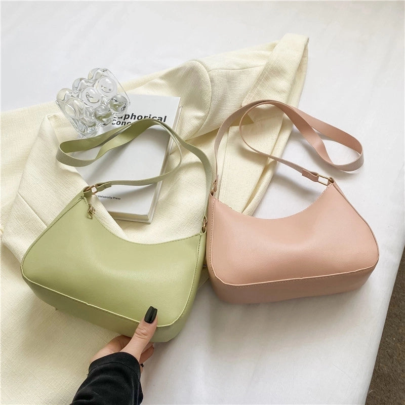 Women's Medium Pu Leather Solid Color Elegant Square Zipper Square Bag