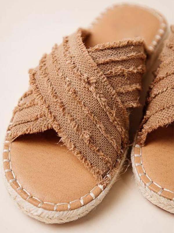 Cleo Espadrille Slides(3 colors)