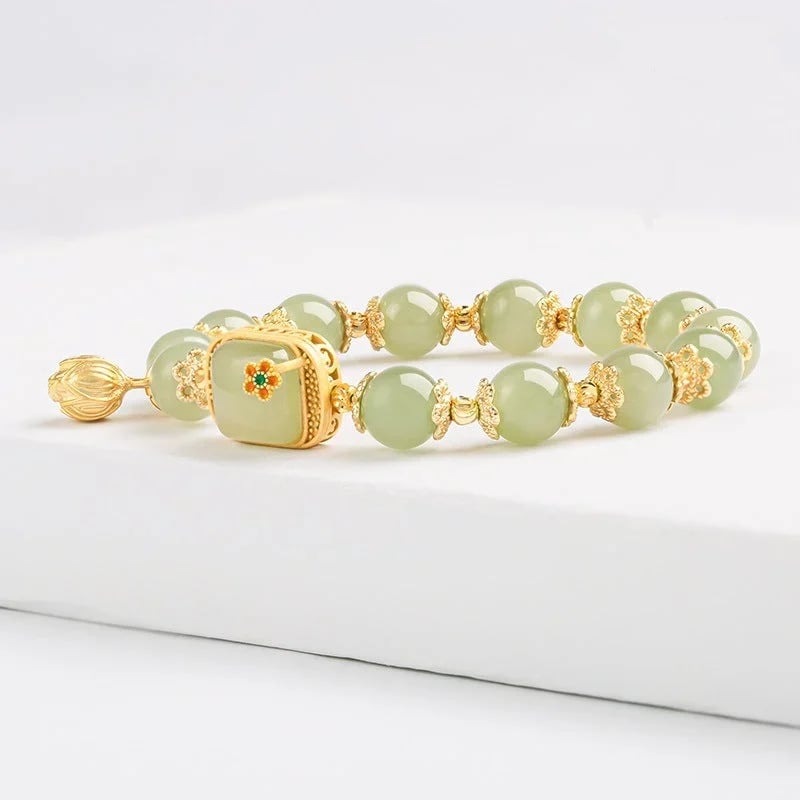 🔥 BIG SALE 🔥Hotan Jade Beaded Bracelet