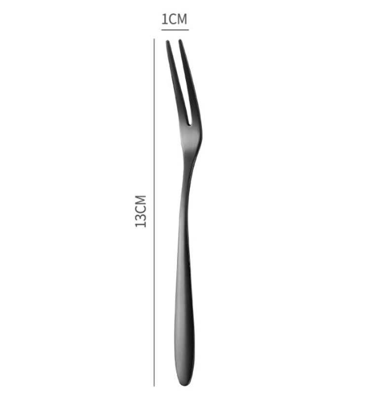 Casual Solid Color Stainless Steel Fruit Fork
