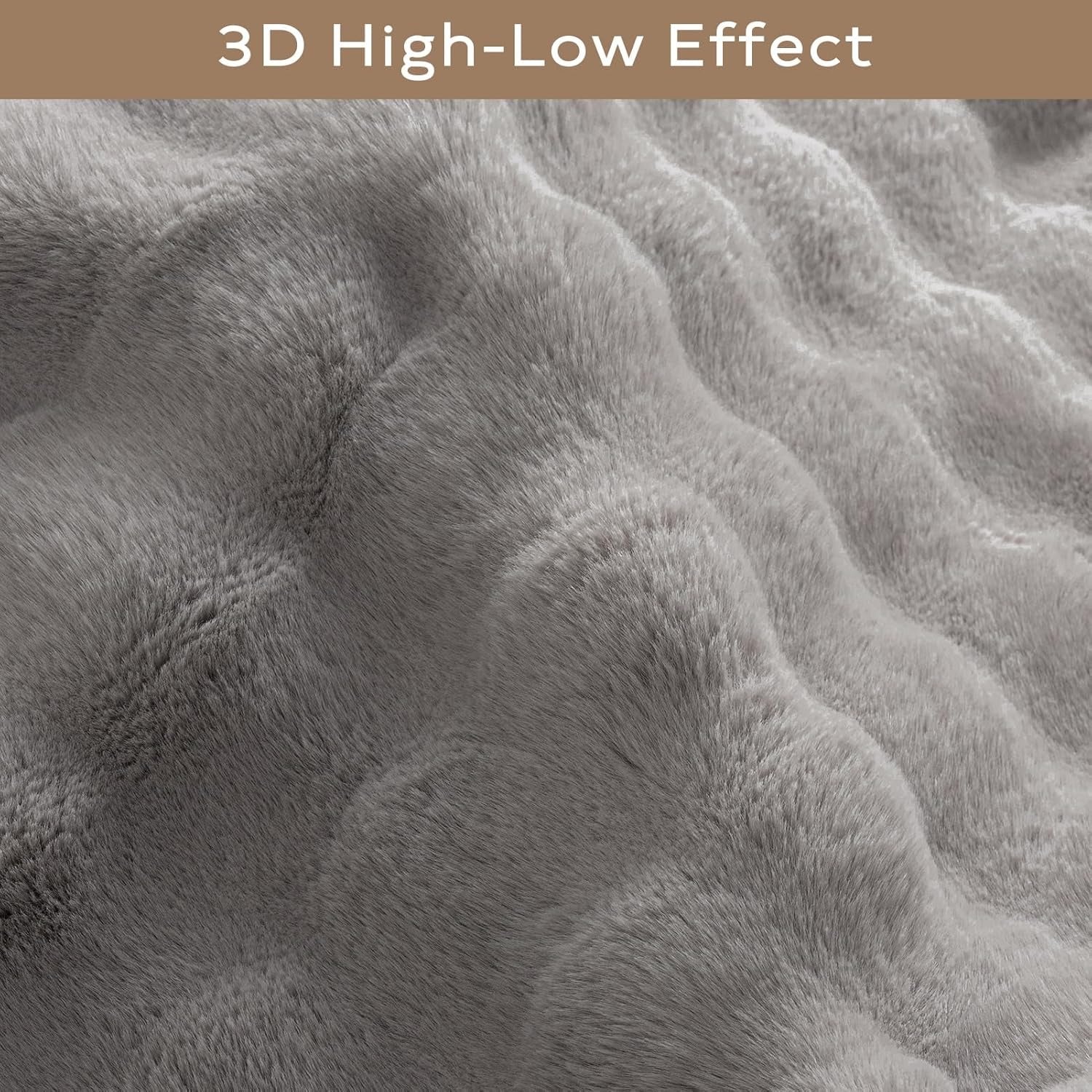 Faux Rabbit Fur Rug Carpet.  4x6 FT Fluffy Soft Area Rug