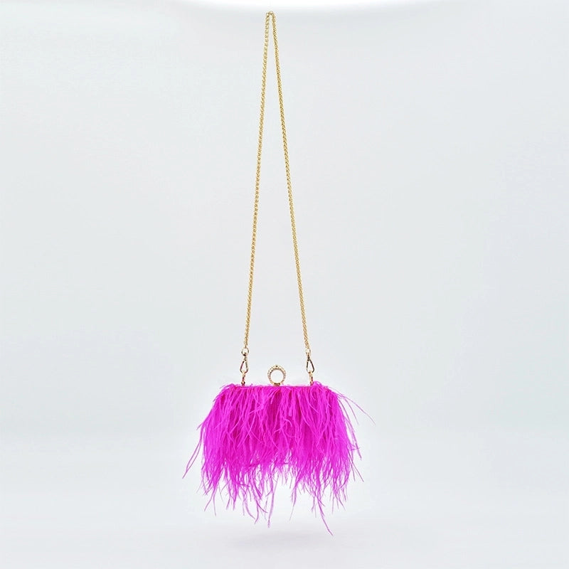 Women's Medium Spring&summer Plush Fashion Handbag