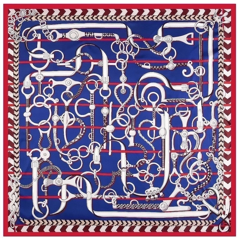 130cm Flower Carriage Twill Large Square Scarf Scarf Sunscreen Shawl