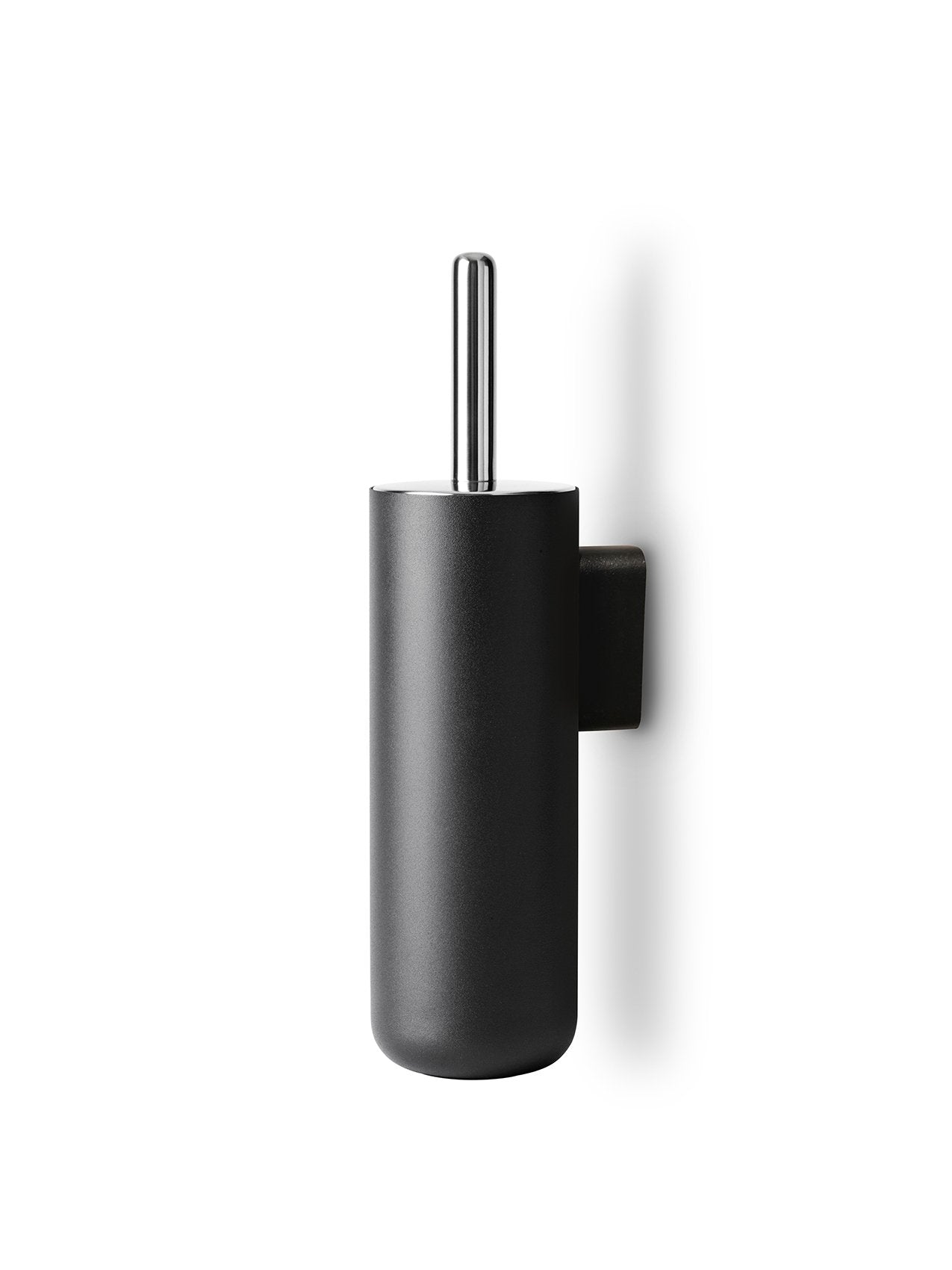 Black Bath Toilet Brush. Wall