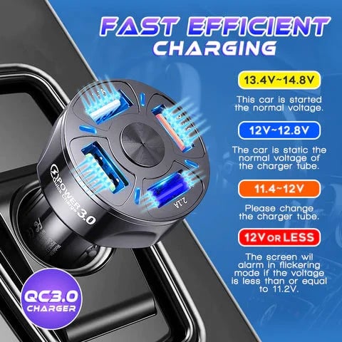 💥2023 Hot Sale💥- 4 In 1 Universal Charging Car Port