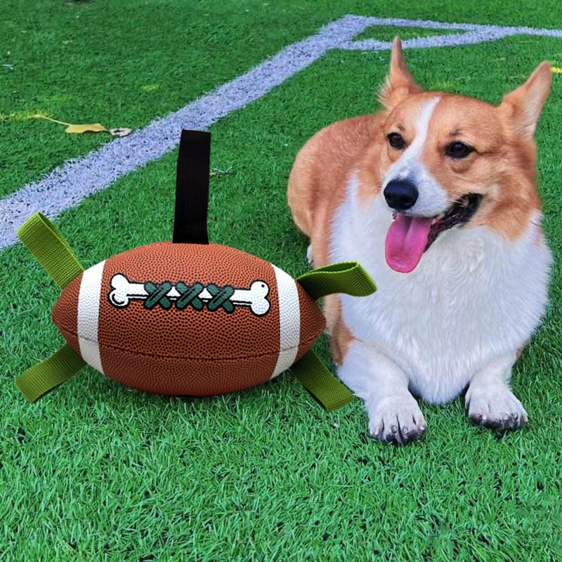 Minimalist PVC Rugby Football Pet Toys