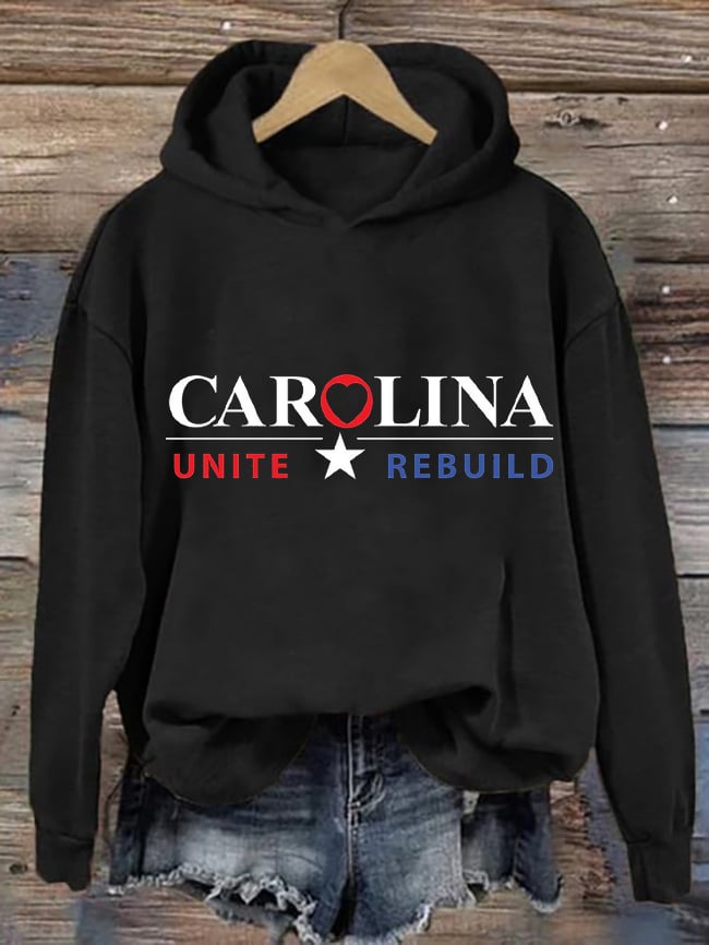 Women's Carolina Unite&Rebulid Printed Casual Hoodie