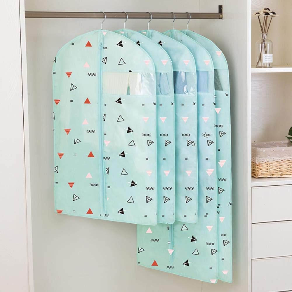 Wardrobe Storage Bag Oxford Cloth Clothes Dust Suit Hanging Clothes Pocket. 60 X 90cm