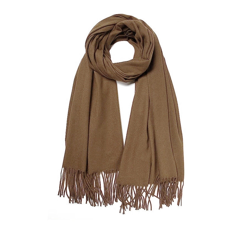 Autumn And Winter New Solid Color Scarf Sweet Wind Imitation Cashmere Scarf Women's Warm Scarf Fashion Shawl