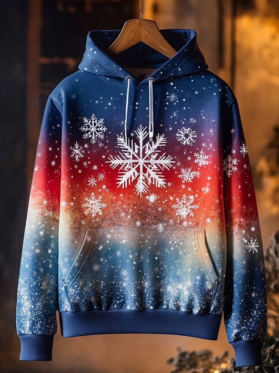 Winter snowflake Christmas Art Print Long Sleeve Hoodie