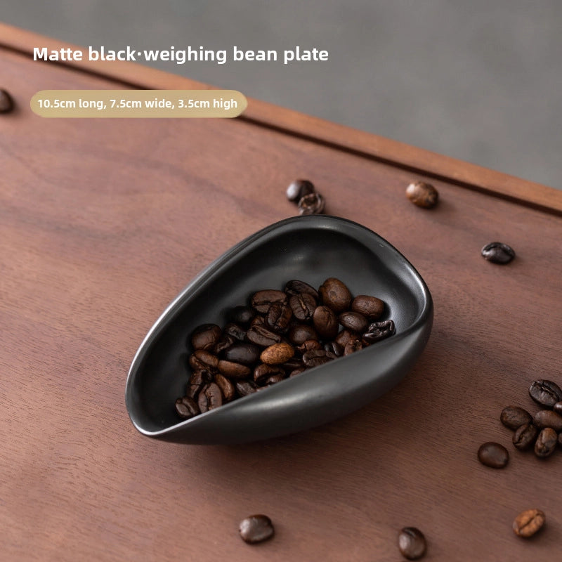 Ceramic Tea Lotus Bean Tray Tea Tray Kung Fu Tea Set Spare Parts Retro Black Celadon White Porcelain Tea Spoon Spatula