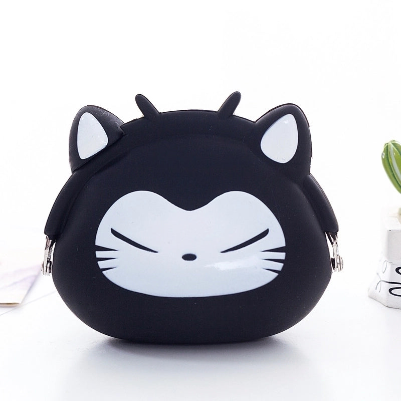 2 Pieces Women's Animal Silica Gel Buckle Coin Purses
