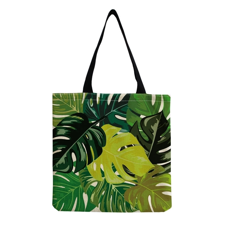 Women's Tropical Leaf Shopping Bags