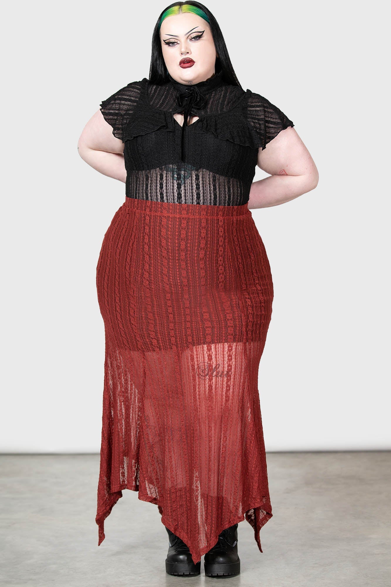 Juliet's Betrayal Maxi Skirt [RED]