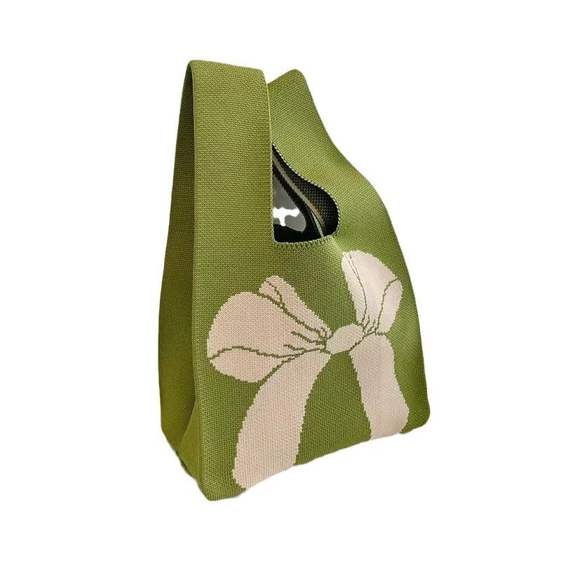 Women's Knit Printing Animal Elegant Square Open Square Bag
