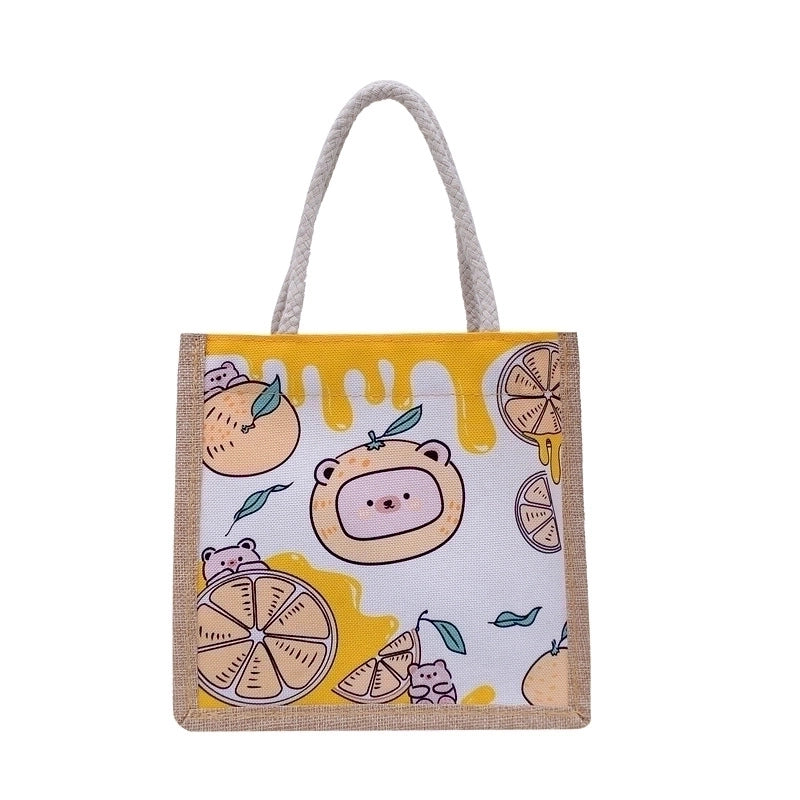 Women's Medium Summer Canvas Cute Tote Bag