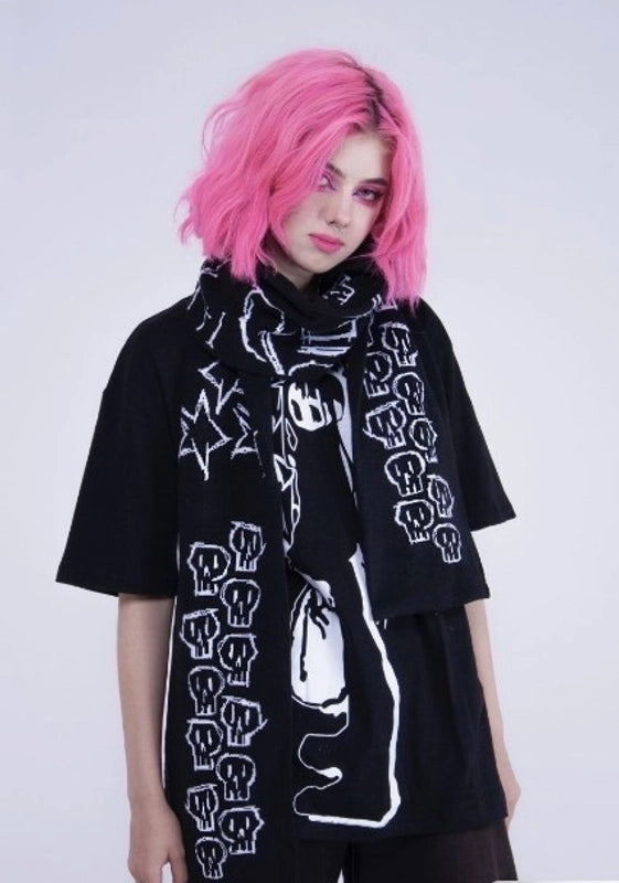 Women's Punk Streetwear Geometric Cotton Polyester Scarf