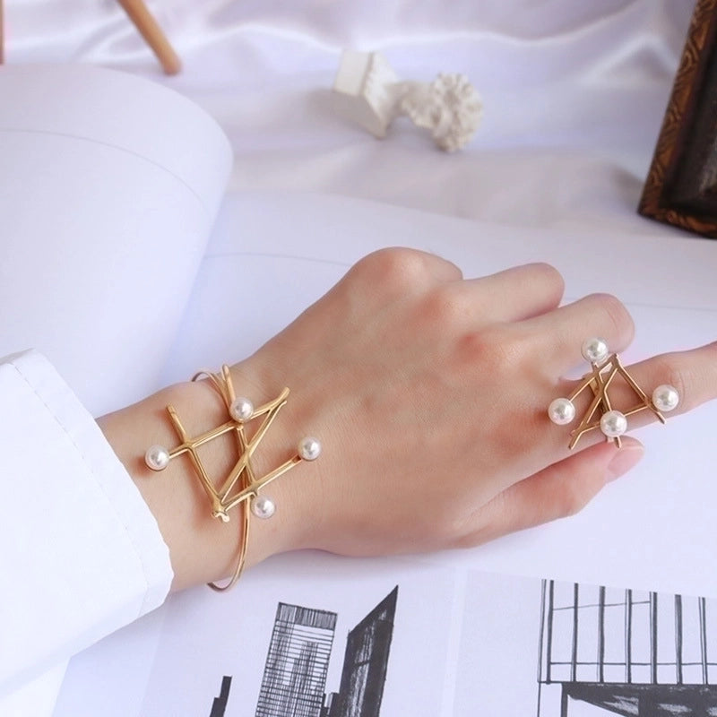Fashion 304 Stainless Steel 18K Gold Plated No Inlaid In Bulk