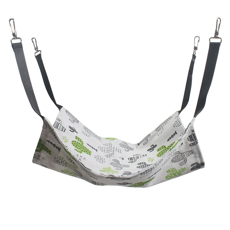 Pet Cat Nest Iron Cage Breathable Plus Velvet Hook Cat Hammock Swing Cat Hanging Nest Pet Hammock Supplies