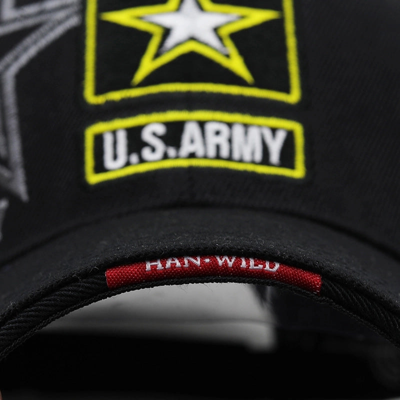 Simple Fashion US Five-star Personalized Baseball Cap Men's And Women's Casual Peaked Cap Sun-proof Outdoor Military Style Hat