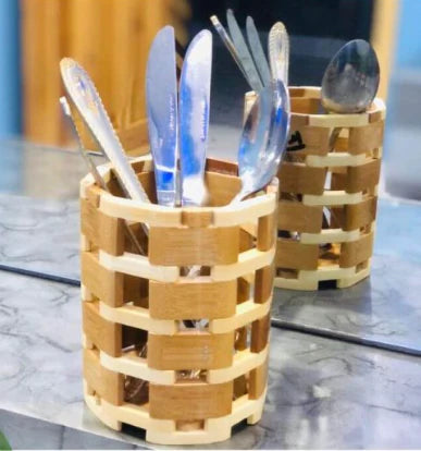 Kitchen Bamboo Spoon Holder