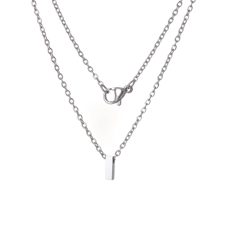 Titanium Steel Minimalist Plating Letter None Necklace