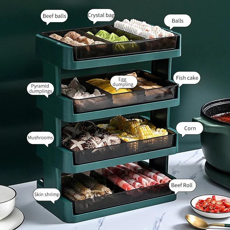 4-LAYER KITCHEN STORAGE RACK 鈥?PERFECT FOR DISHES HOT POTS & KITCHEN TOOLS