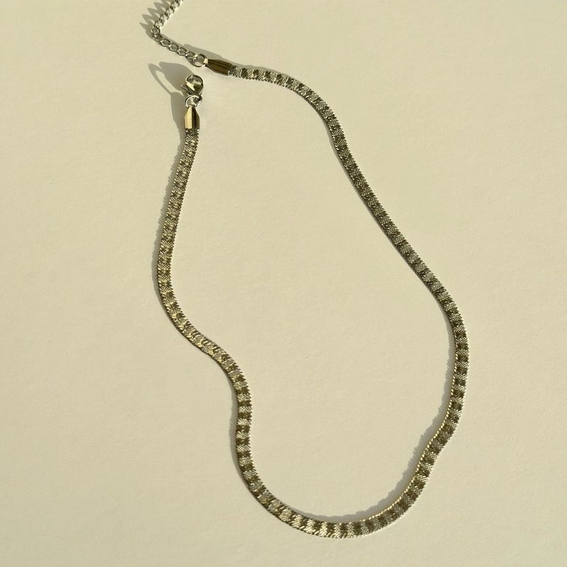 Titanium Steel French Style Plating U Shape Necklace