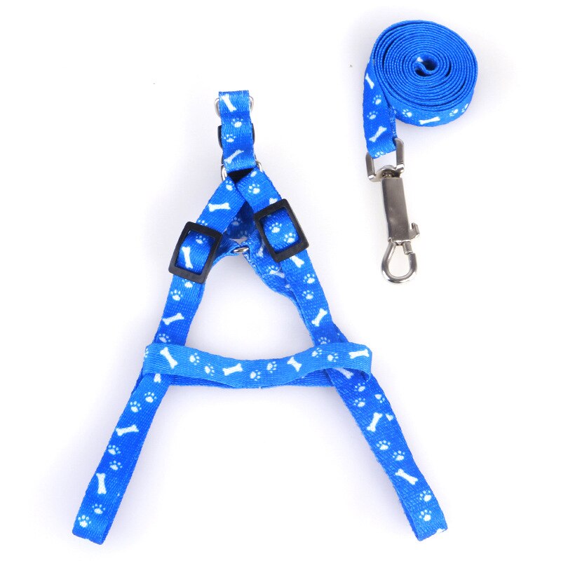 Adjustable Nylon Dog Leash and Harness Set