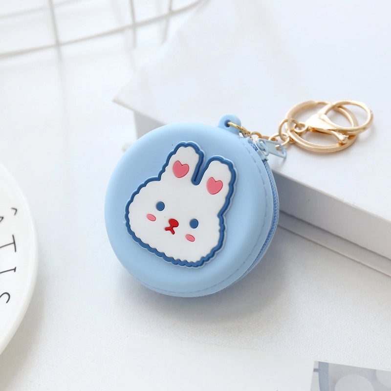 Unisex Animal Silica Gel Zipper Coin Purses