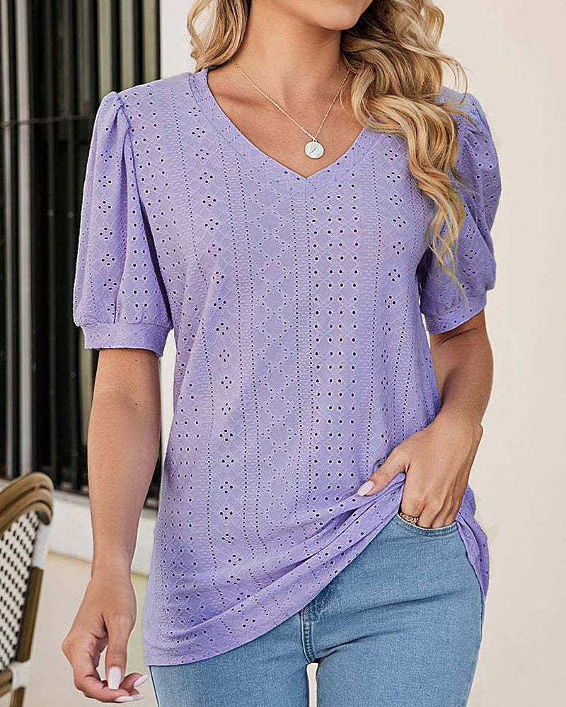 Puff sleeve t-shirt