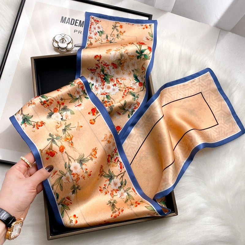 Women's Fashion Oil Painting Silk Printing Silk Scarves