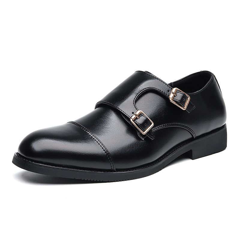 Men's Large-size Retro Business Leather Shoes