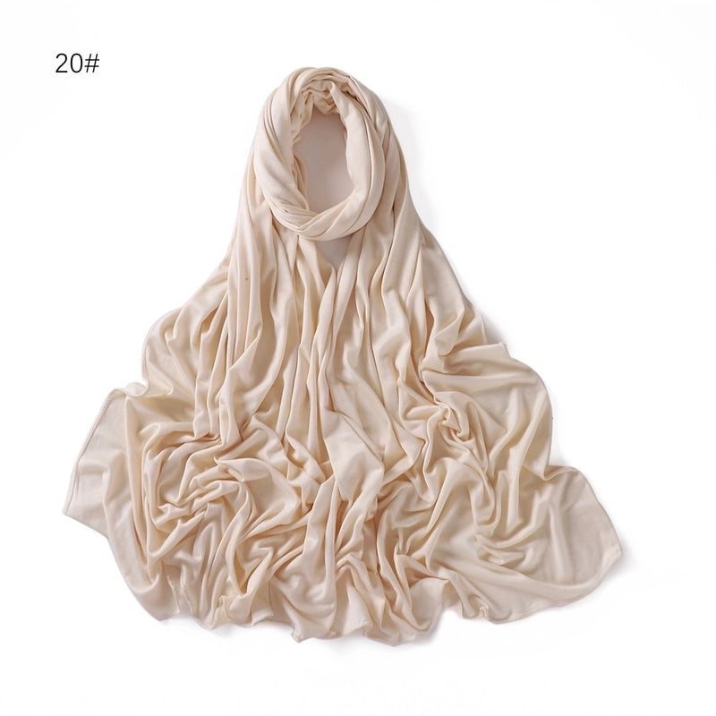 Women's Basic Solid Color Mercerized Cotton Modal Cotton Linen Scarves