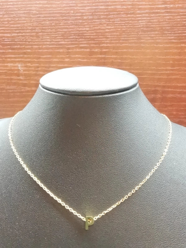 Minimalist Letter Stainless Steel Carving Necklace
