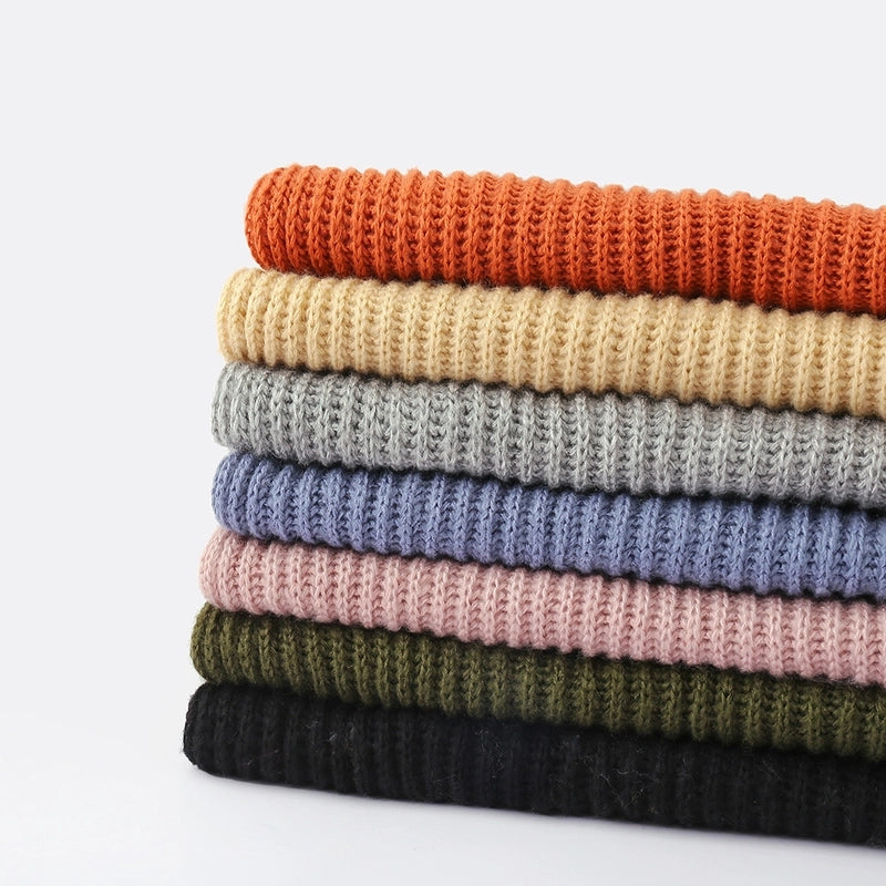 Women's Minimalist Classic Style Color Block Acrylic Scarf
