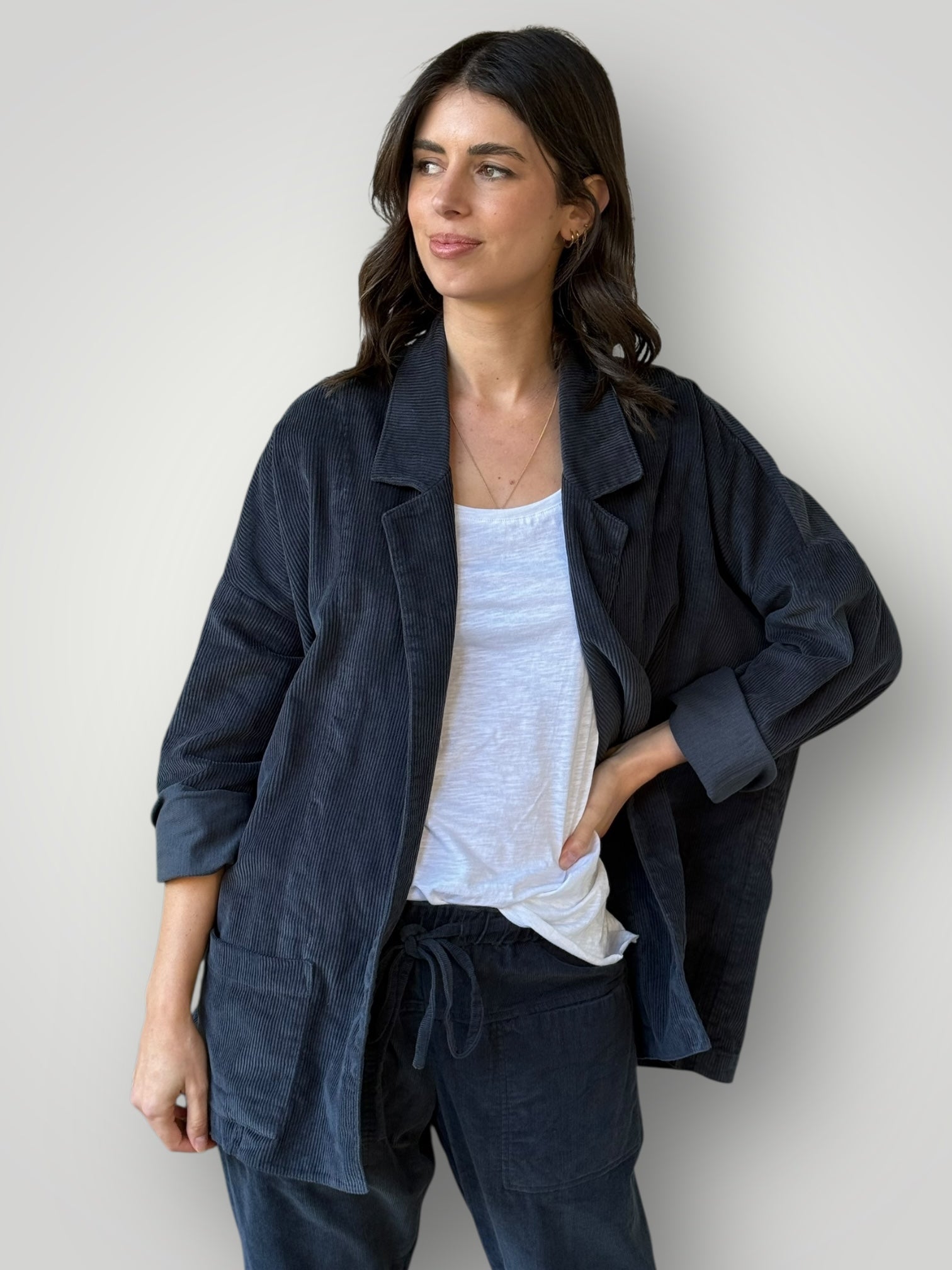 albert blazer - charcoal cord