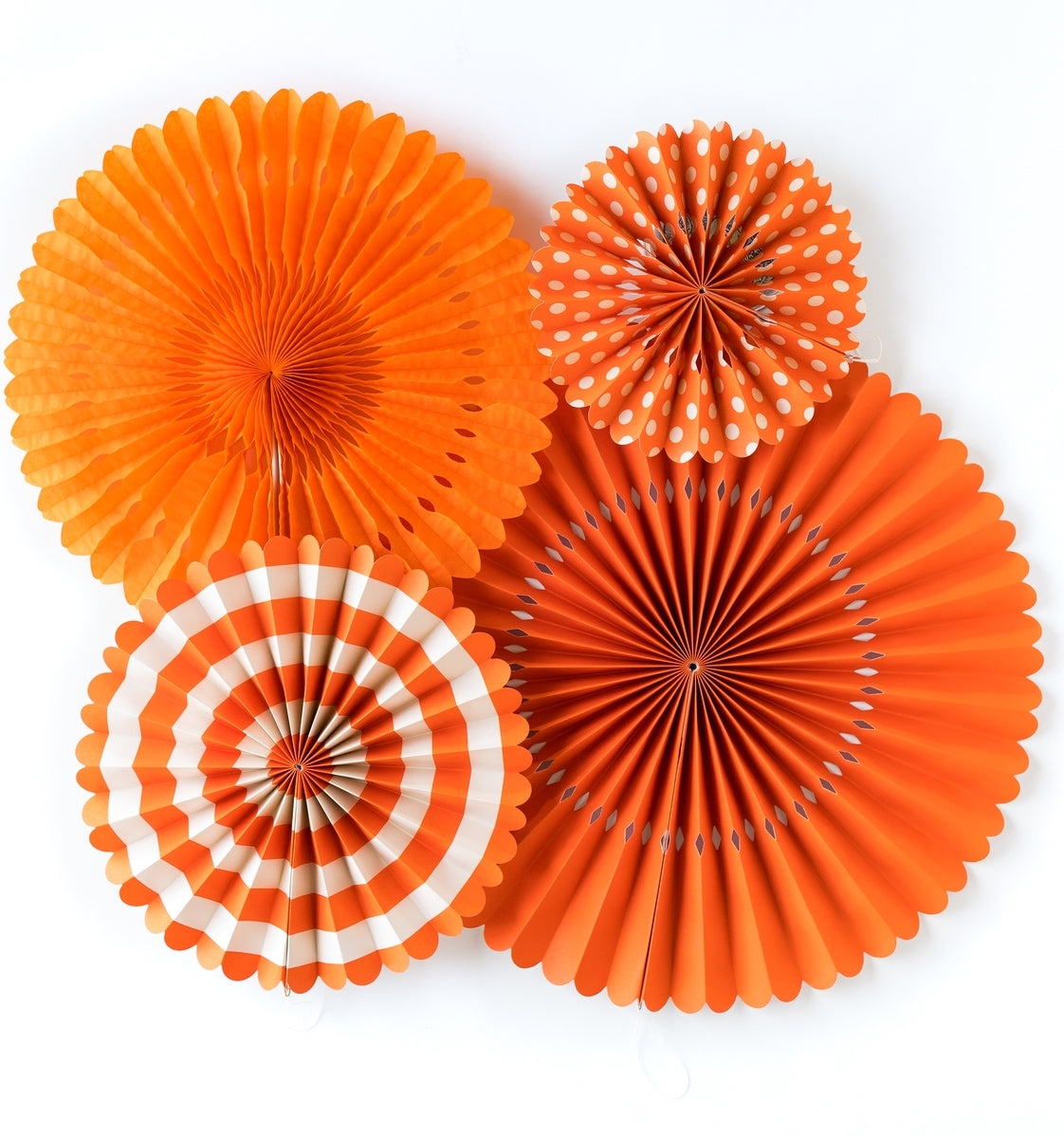 Orange Party Rosettes