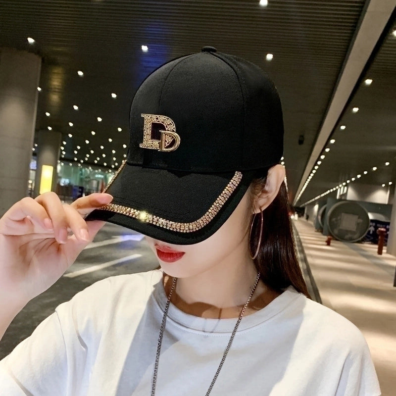 Women's Minimalist Letter Curved Eaves Baseball Cap
