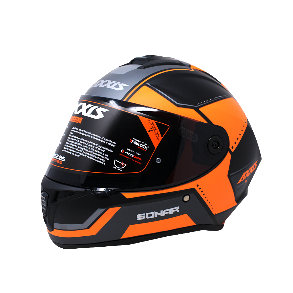 Casco Integral Axxis Draken Naranja