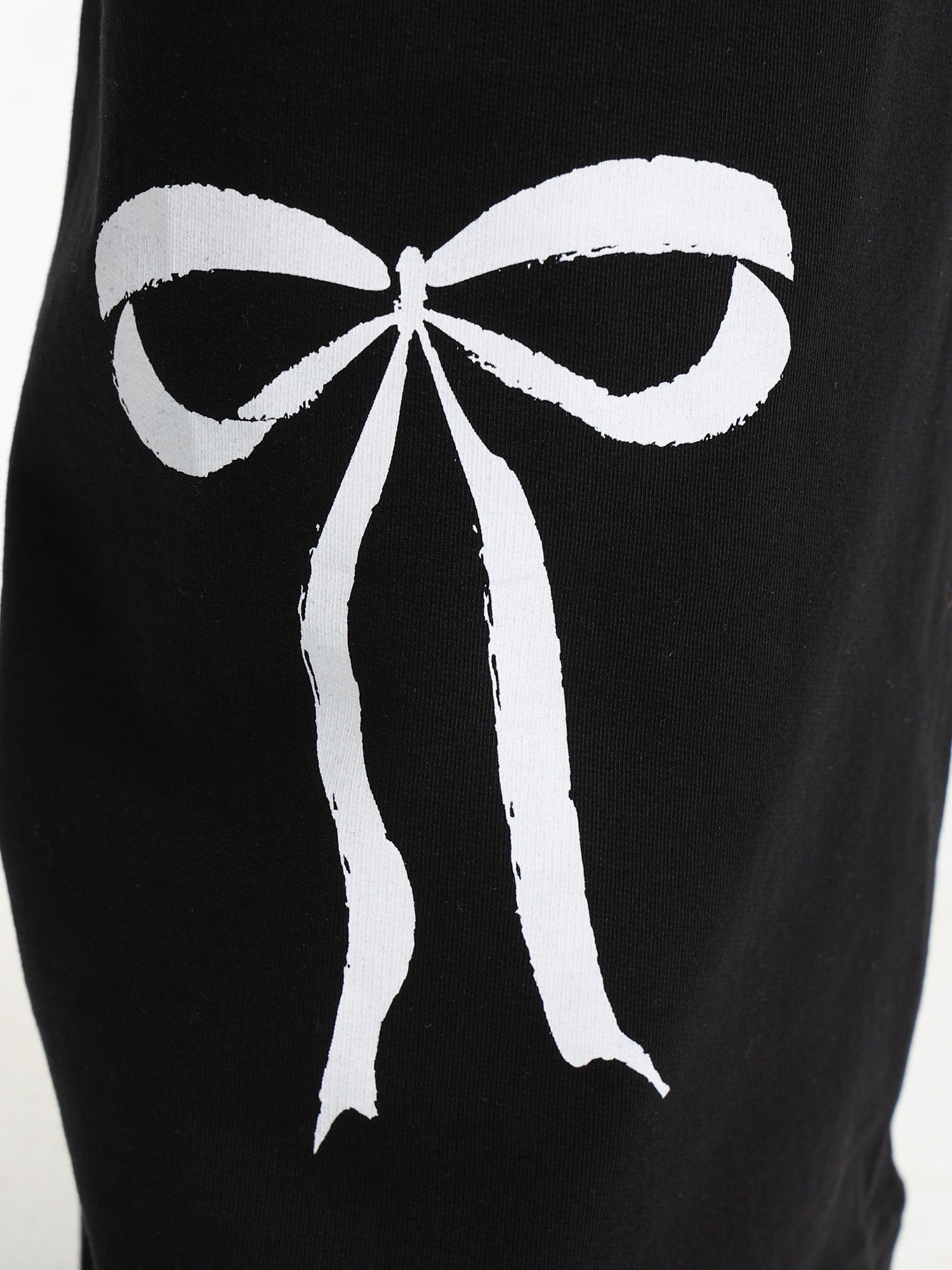 Back Printed Bow Sweatpants
