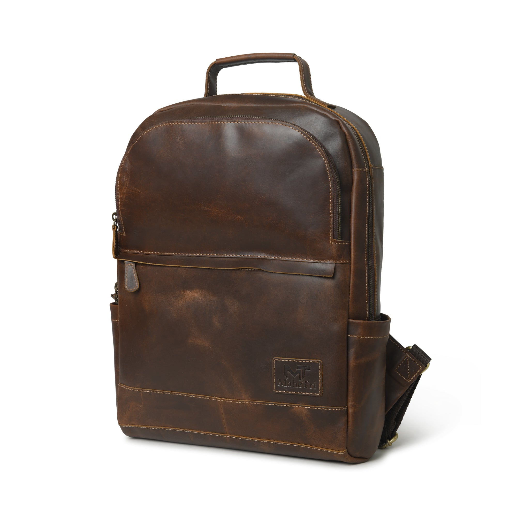 Unisex Buffalo Leather Backpack